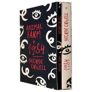 Set of two George Orwell classic paperback books, fiction editions featuring iconic covers from the George Orwell Classics collection.