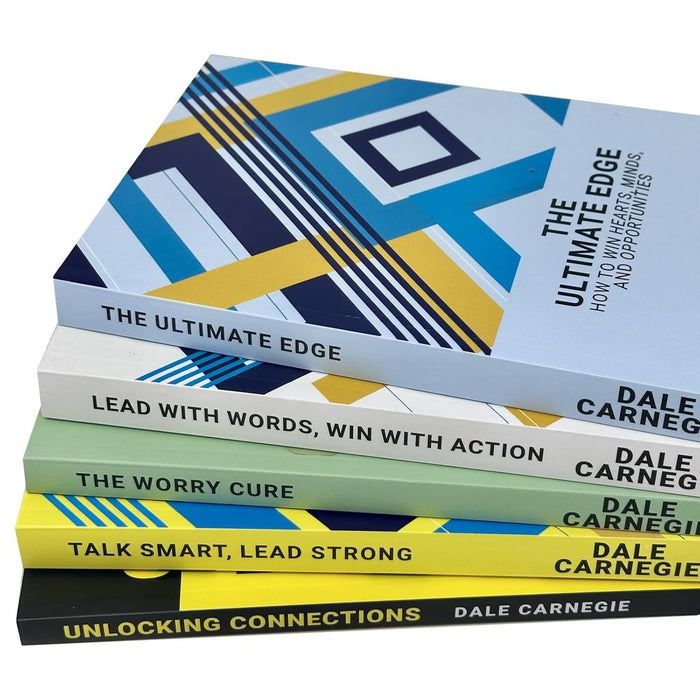 Dale Carnegie 5 Books Collection Set (Unlocking Connections, Talk Smart Lead Strong, The Worry Cure) - The Book Bundle