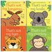 Usborne Touchy Feely Wild Animals Collection 4 Books Set by Fiona Watt (Tiger, Koala, Kangaroo, That's not my Monkey) - The Book Bundle