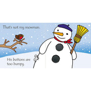 Cover image of "That's Not My Snowman," a children's winter and Christmas book by Fiona Watt, published by Usborne.
