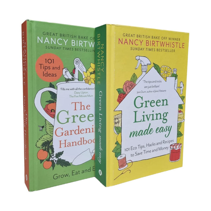Green Living and The Green Gardening Handbook 2 Book Set by Nancy Birtwhistle - The Book Bundle
