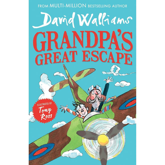 David Walliams 4 Books Collection Set Awful Auntie, Grandpa’s Great Escape, Bad Dad, Robodog - The Book Bundle