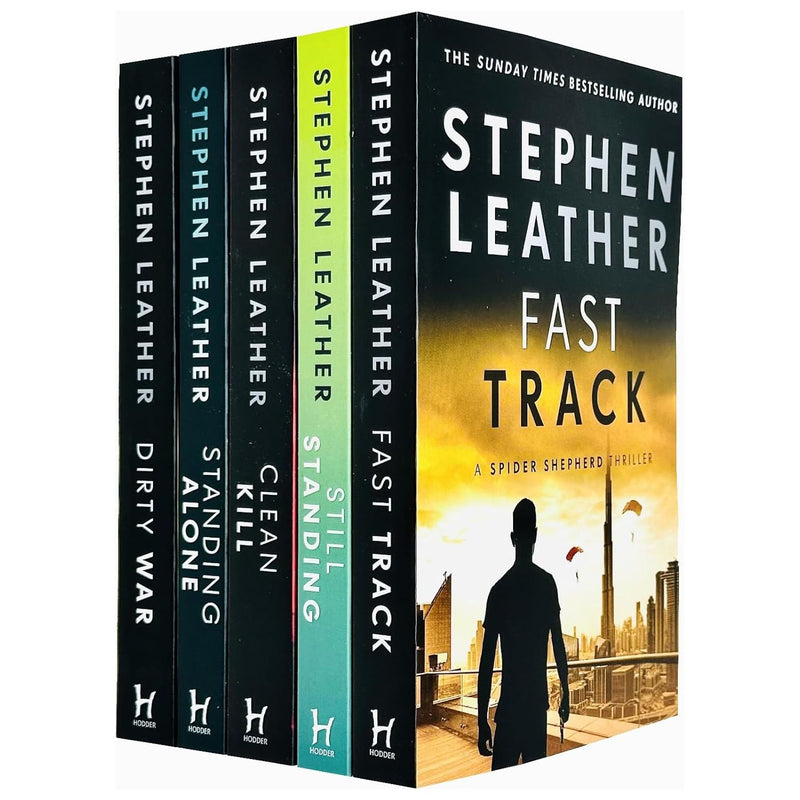 Stephen Leather Collection 5 Books Set (Fast Track, Still Standing, Clean Kill, Standing Alone & Dirty War) - The Book Bundle
