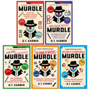 Set of five Murdle Puzzle Series books by G. T. Karber in paperback, part of the Souvenir Press Ltd collection, featuring fiction stories.