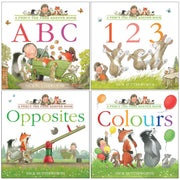 Percy the Park Keeper Early Learning collection 4 Picture Books Set ABC, 123, Colours & Opposites - The Book Bundle