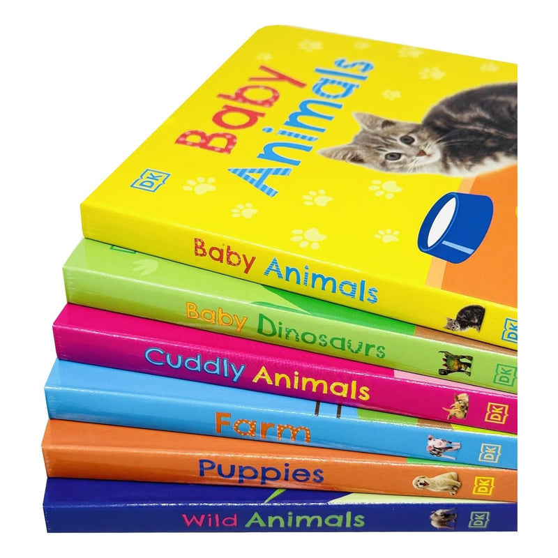 DK My Animal World 6 Books Collection Box Set (Baby Animals, Baby Dinosaurs, Cuddly Animals, Farm, Puppies & Wild Animals) - The Book Bundle