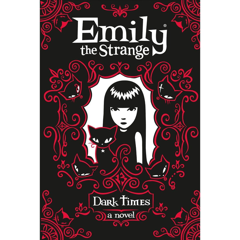 Emily the Strange 4 books collection set by Rob Reger and Jessica Gruner, hardcover fiction series with dark, quirky illustrations.