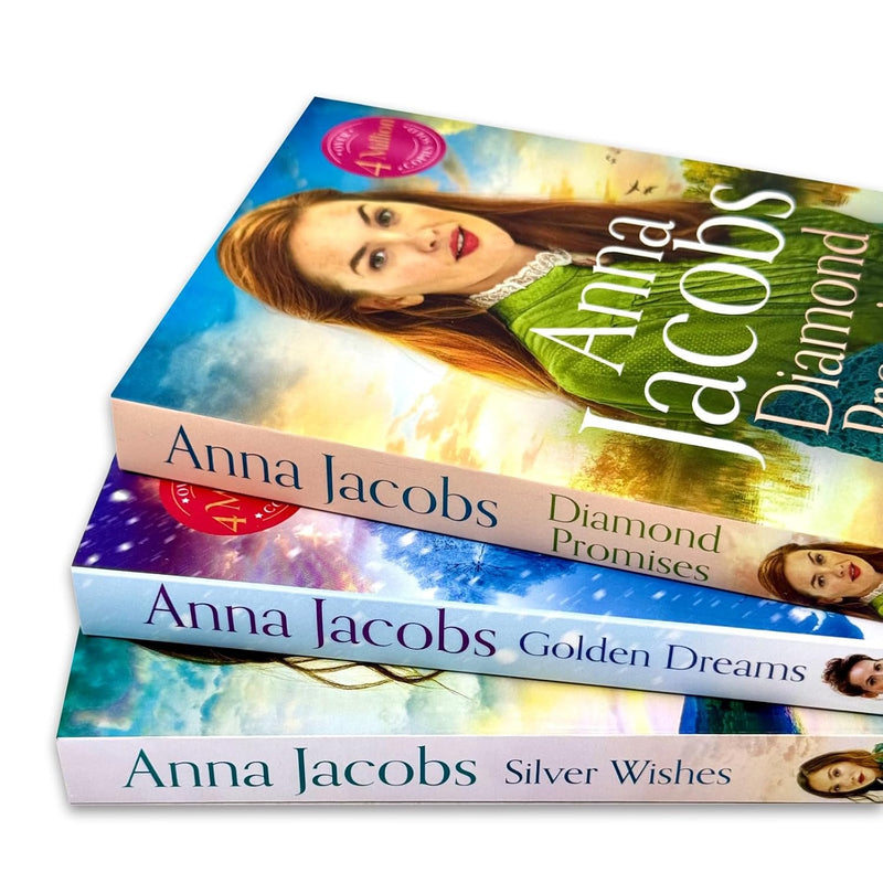 Jubilee Lake Series 3 Books Collection Set by Anna Jacobs (Silver Wishes, Golden Dreams, Diamond Promises)