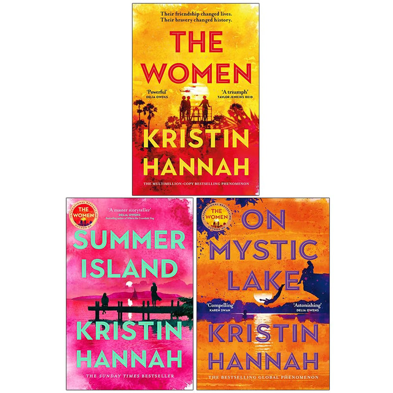 The Women, Summer Island & On Mystic Lake 3 Books Collection Set by Kristin Hannah - Fiction - Hardback