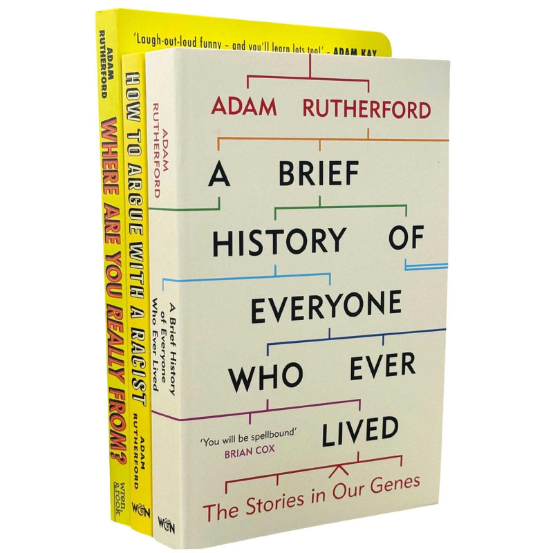 Adam Rutherford 3 Books Collection Set (A Brief History of Everyone Who Ever Lived, How to Argue With a Racist and Where Are You Really From?) - The Book Bundle
