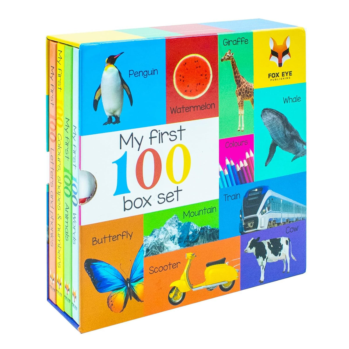My First 100 Box set 4 books set (My first 100 words, 100 Animals, 100 ...