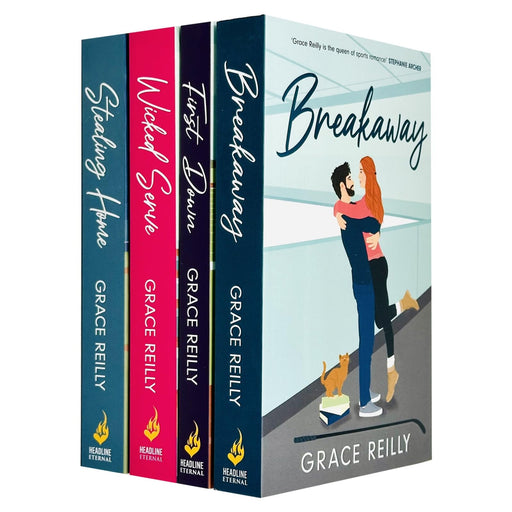 Beyond the Play Series 4 Books Collection Set By Grace Reilly (First Down, Breakaway, Stealing Home and Wicked Serve) - The Book Bundle