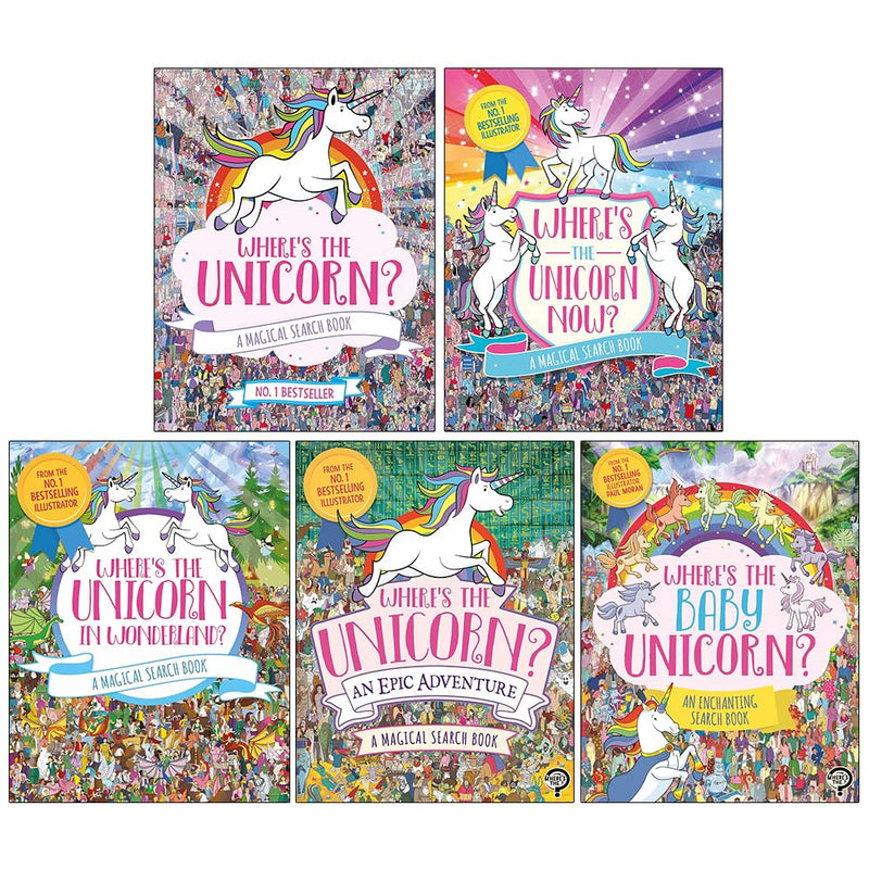 Where's the Unicorn? Search and Find 5 Books Collection Set - Ages 3-5 - Paperback