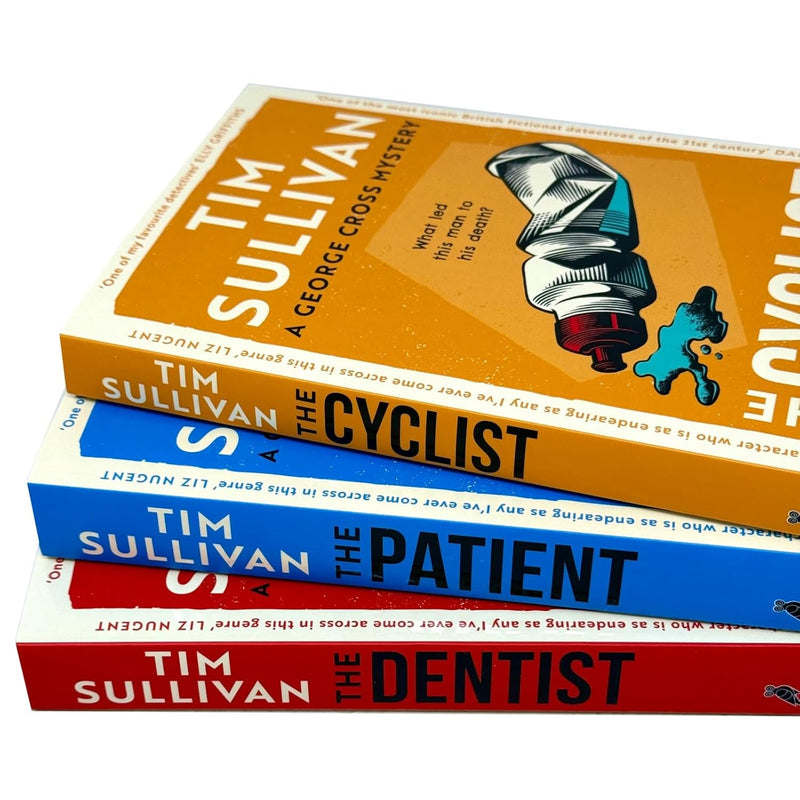 DS Cross Thriller Series 3 Books Collection Set By Tim Sullivan (The Dentist, The Cyclist & The Patient) - The Book Bundle