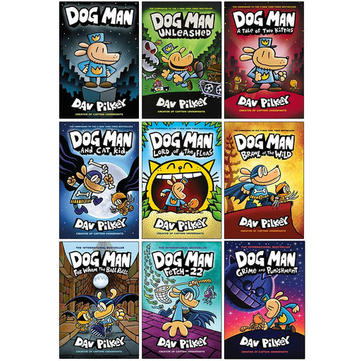 Dog Man Series 1-9 Books Collection Set By Dav Pilkey (Dog Man, Unleashed) - The Book Bundle