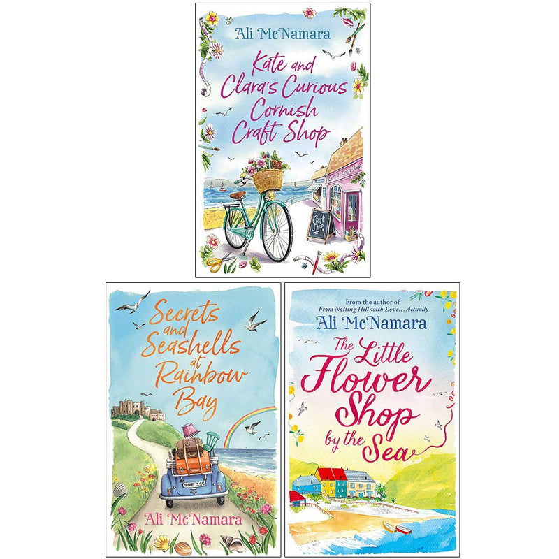 Ali McNamara 3-Book Collection Set - Kate & Clara's Curious Cornish Craft Shop & Secrets & Seashells at Rainbow Bay