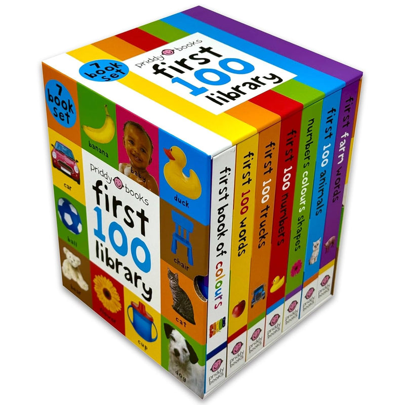 Priddy First 100 Library Collection 7 Books Collection Box Set by Priddy - Non Fiction - Paperback