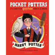 Set of four Harry Potter books by J.K. Rowling in colorful paperback covers, part of the Pocket Potters collection.