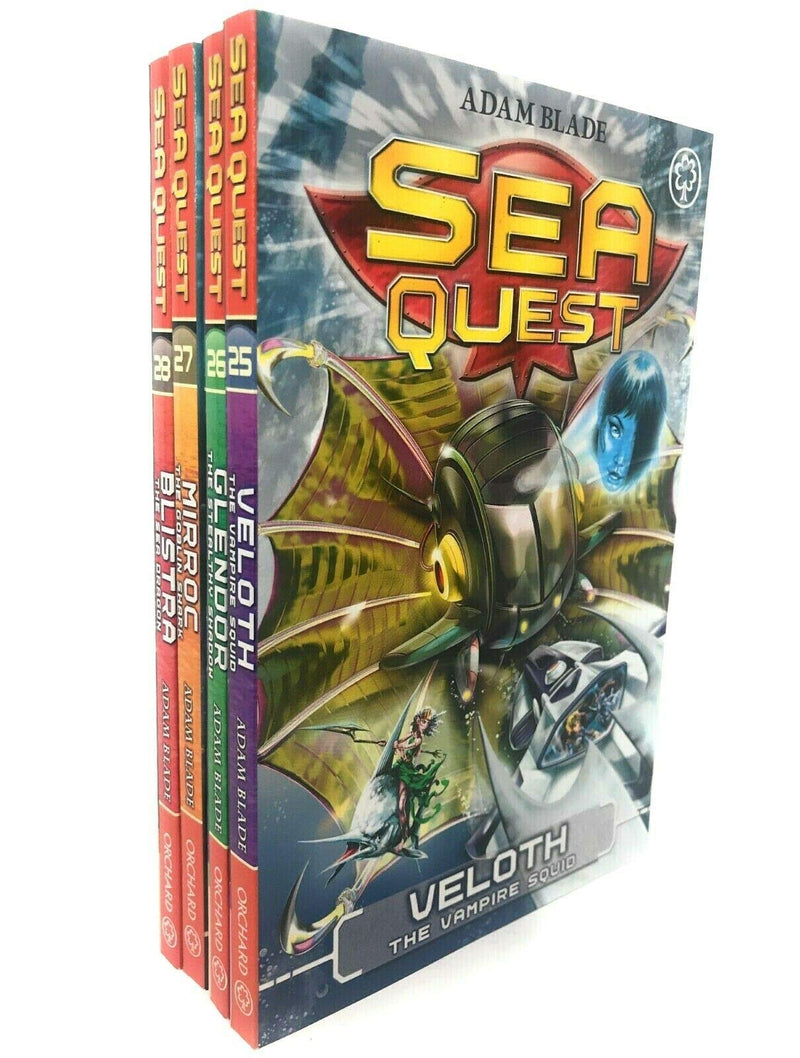 Sea Quest 4 Books Collection Set by Adam Blade - Fiction - Mixed Format Veloth, Mirroc Included