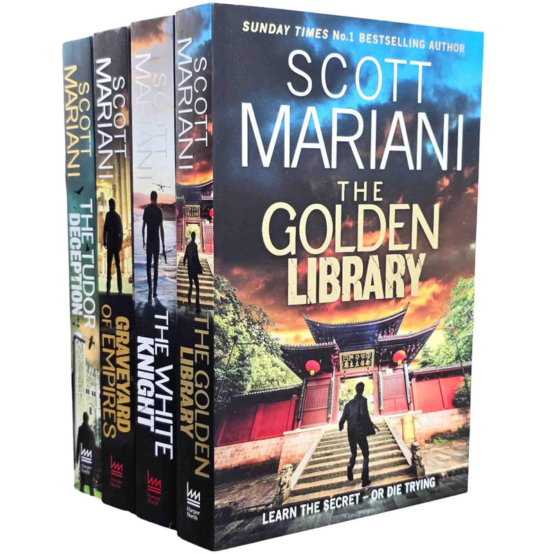 Ben Hope Thriller Series 4 Books Collection Set: Book 26-29 (Graveyard of Empires, The White Knight, The Tudor Deception & The Golden Library) - The Book Bundle