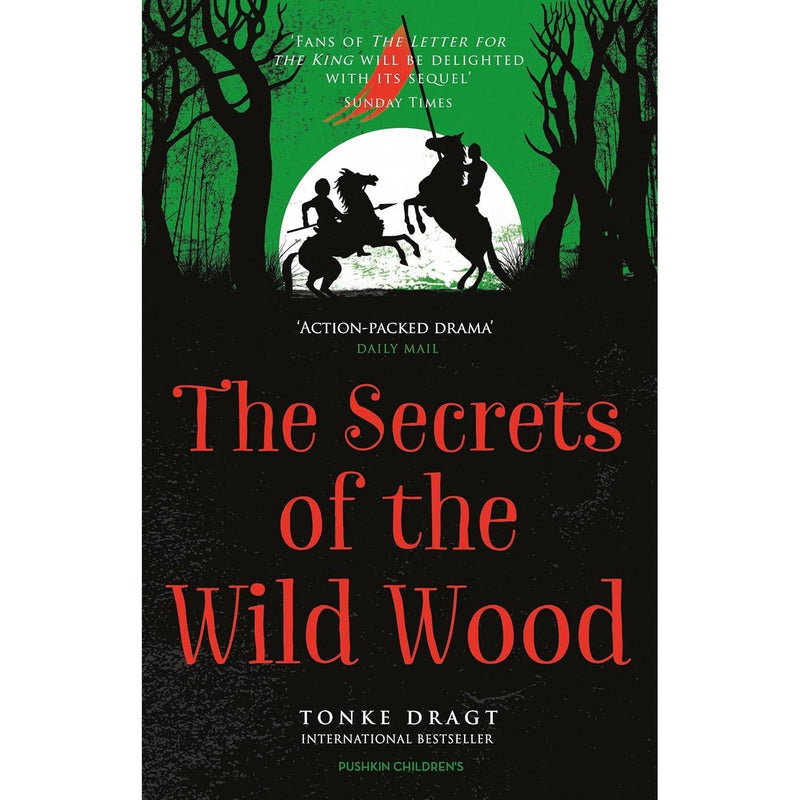 Two hardcover books from Tonke Dragt's The Letter for the King and The Secrets of the Wild Wood collection set, featuring colorful cover art.
