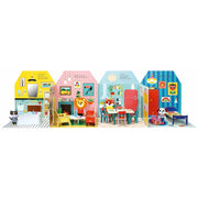 Fold-Out + Play: Doll's House: Build your own 3D house with interactive play pieces and stickers - The Book Bundle