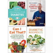 Phil Vickery Ultimate Diabetes Cookbook set featuring quick and healthy recipes, includes four non-fiction books on diabetes cooking.