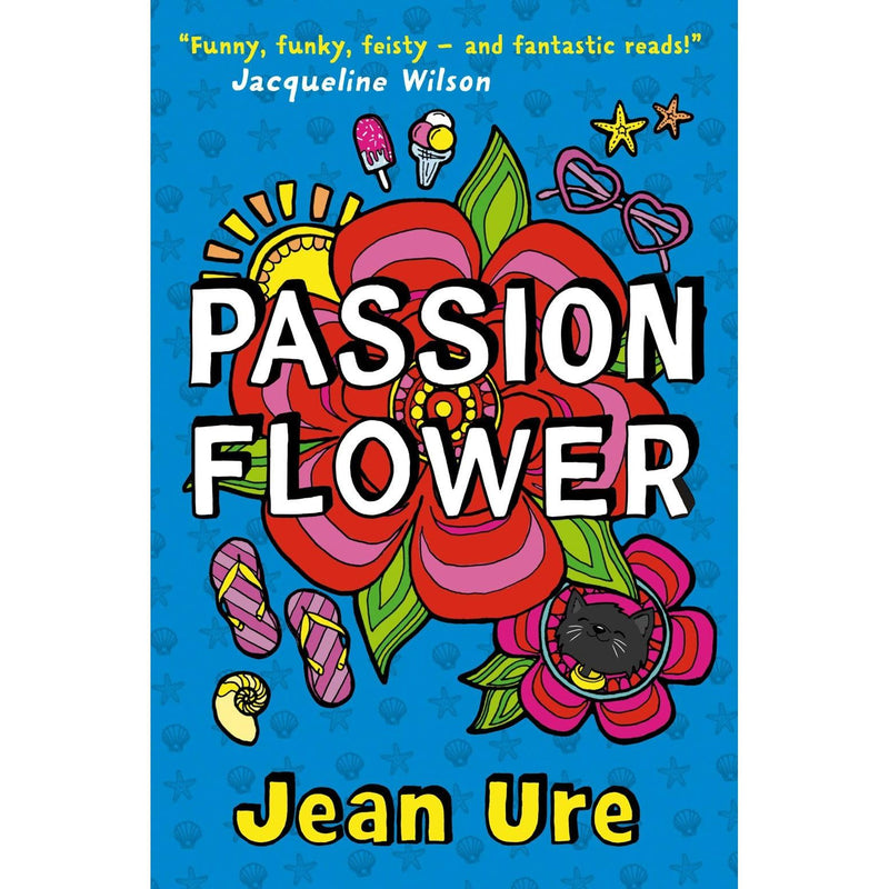 Passion Flower fiction paperback book by HarperCollinsChildren'sBooks with colorful cover art featuring a floral design.
