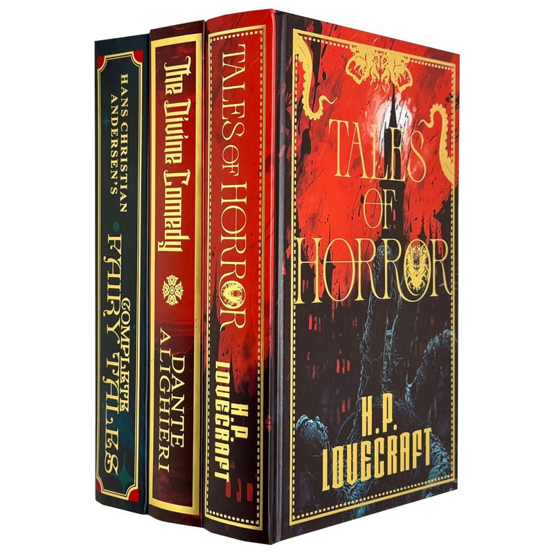 Complete Fairy Tales, Divine Comedy ,Tales of Horror 3 Books  Collection Set Deluxe Limited Edition - The Book Bundle