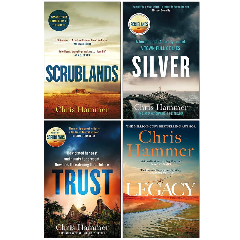 Martin Scarsden Series 4 Books Collection Set By Chris Hammer - Fiction - Paperback