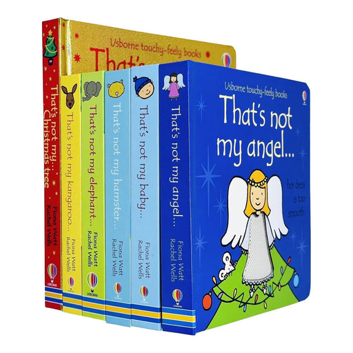 Usborne That's not my 6 Books Collection Set By Fiona Watt (Kangaroo, Christmas Tree, Angel, Baby, Hamster, Elephant) - The Book Bundle