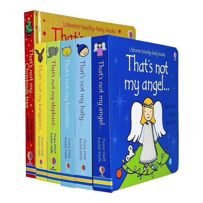 Usborne That's not my 6 Books Collection Set By Fiona Watt (Kangaroo, Christmas Tree, Angel, Baby, Hamster, Elephant) - The Book Bundle