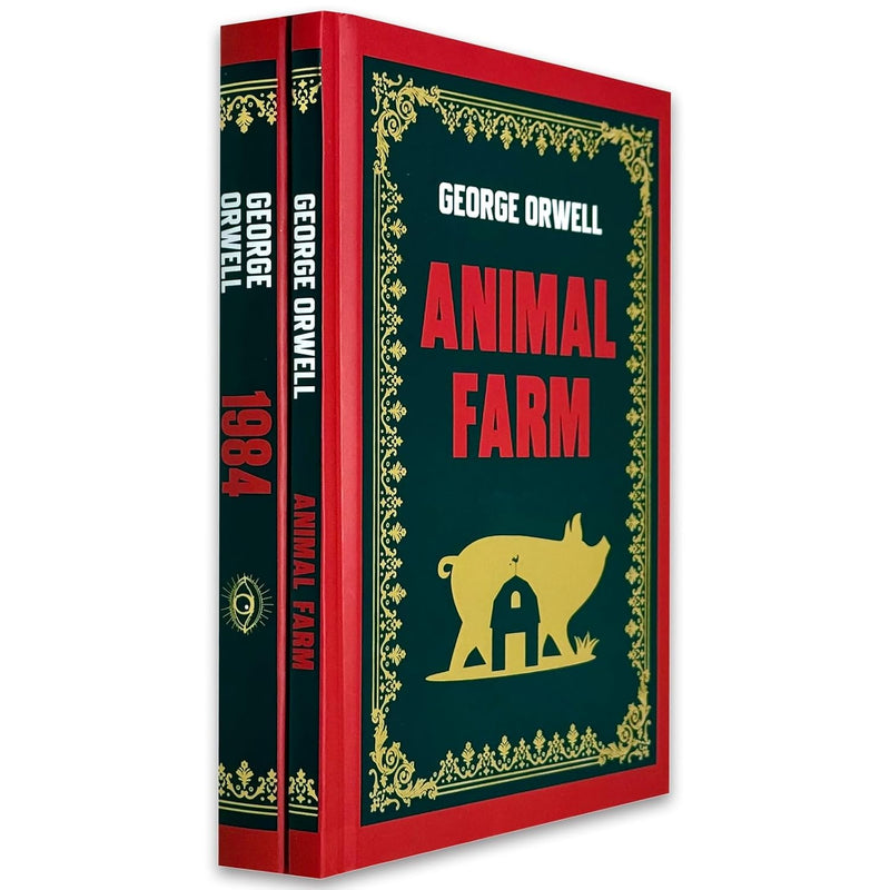 1984 & Animal Farm 2 Books Collection Set by George Orwell - Fiction - Hardcover