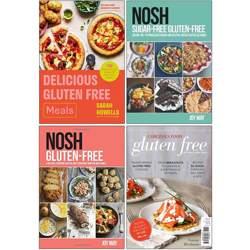 Delicious Gluten Free Meals [Hardcover], NOSH Sugar-Free Gluten-Free, NOSH Gluten-Free, Gorgeous Food Gluten Free 4 Books Collection Set - The Book Bundle