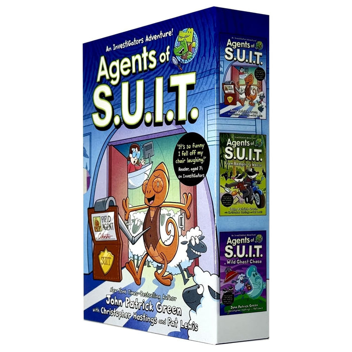 Investigators: Agents Of S.U.I.T. Series 3 Books Collection Box Set By John Patrick Green (Agents Of S.U.I.T., Wild Ghost Chase & From Badger To Worse)
