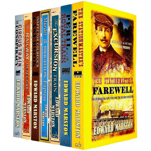 Edward Marston Railway Detective Series 7 Books Collection Set (The Stationmaster's Farewell) - The Book Bundle