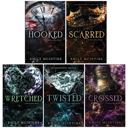 Never After Series Books 1 -5 Collection Set by Emily McIntire (Hooked, Scarred, Wretched, Twisted & Crossed) - The Book Bundle