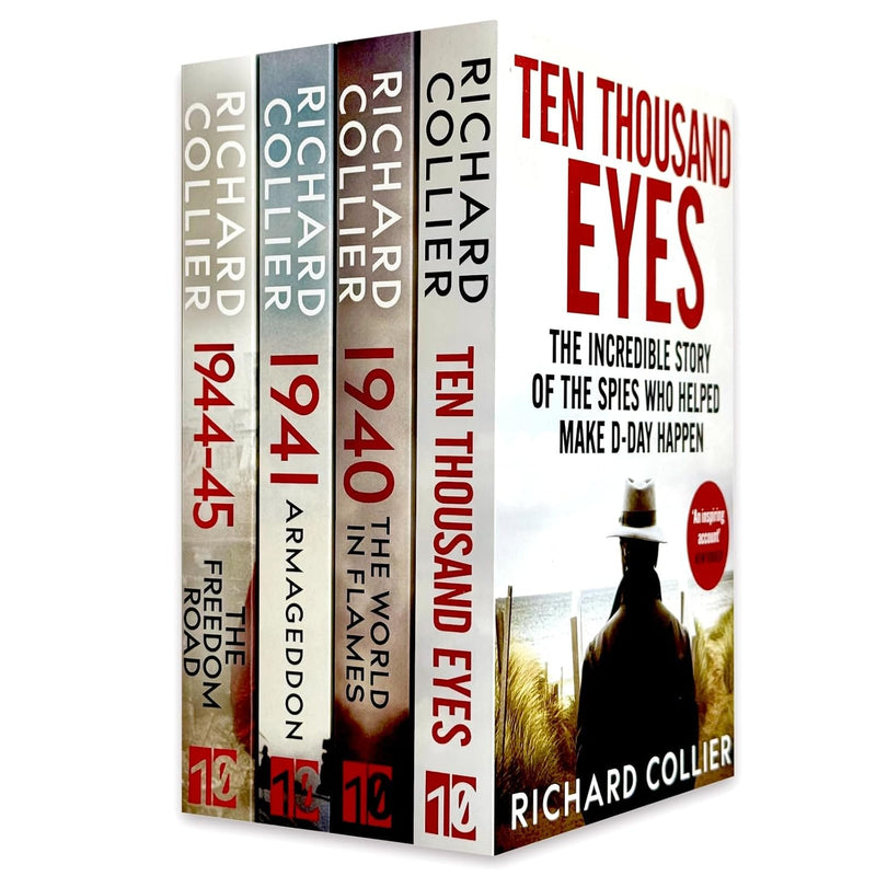 Ten Thousand Eyes, 1940, 1941 & 1944-45 4 Books Collection Set by Richard Collier - Fiction - Paperback