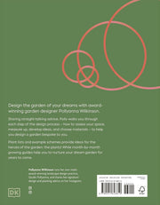Hardcover book titled "How To Design A Garden" by Pollyanna Wilkinson, featuring garden design and maintenance tips on the cover.