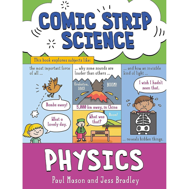 Comic Strip Science Series 4 Books Collection Set By Paul Mason (Biology, Physics, Earth and Space & Chemistry) - The Book Bundle