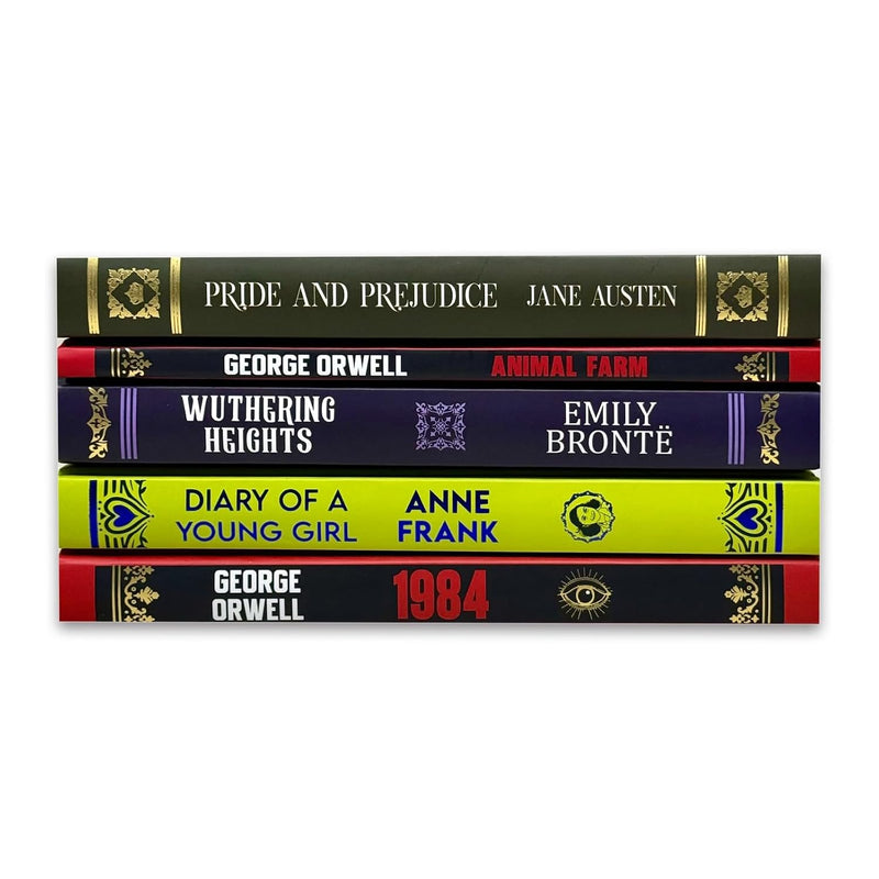 Pride and Prejudice, 1984, Animal Farm & More 5 Books Collection Set - Fiction - Hardcover