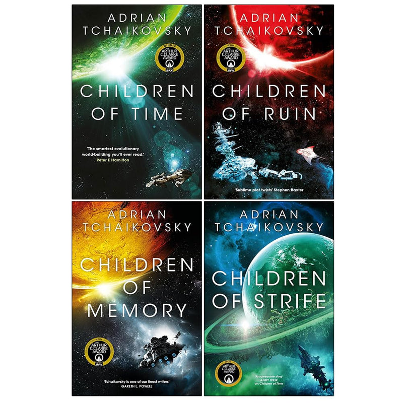 Children of Time 4 Books Collection Set by Adrian Tchaikovsky - Fiction - Mixed Format