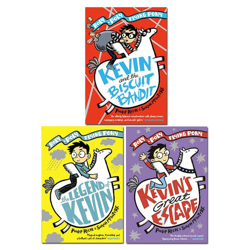 A Roly-Poly Flying Pony Adventure 3 Books Set ( Kevin and the Biscuit, Kevin's Great Escape, The Legend of Kevin) - The Book Bundle