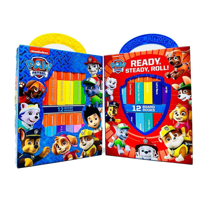 Nickelodeon Paw Patrol Chase, Skye, Marshall, and More! My First Library Board Book Block 24 Books Collection Set - The Book Bundle
