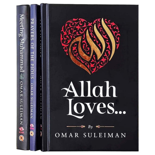 Omar Suleiman Collection 3 Books Set (Prayers of the Pious, Allah Loves, and Meeting Muhammad) - The Book Bundle