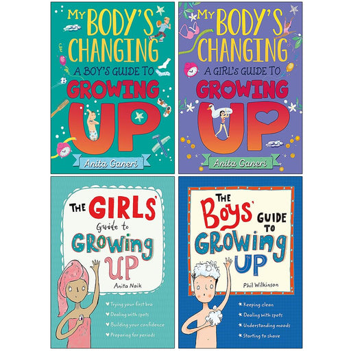 My Body's Changing & Guide to Growing Up Series 4 Books Collection Set By Anita Ganeri, Anita Naik, Phil Wilkinson - The Book Bundle
