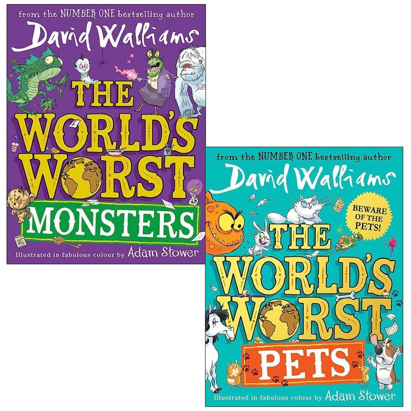 The World's Worst Monsters and Pets 2 Books Collection Set (Illustrated) - The Book Bundle