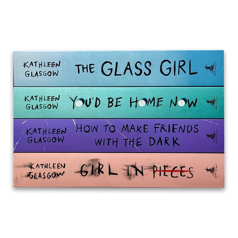 Girl In Pieces & How To Make Friends 4 Books Collection Box Set by Kathleen Glasgow - Young Adult - Paperback