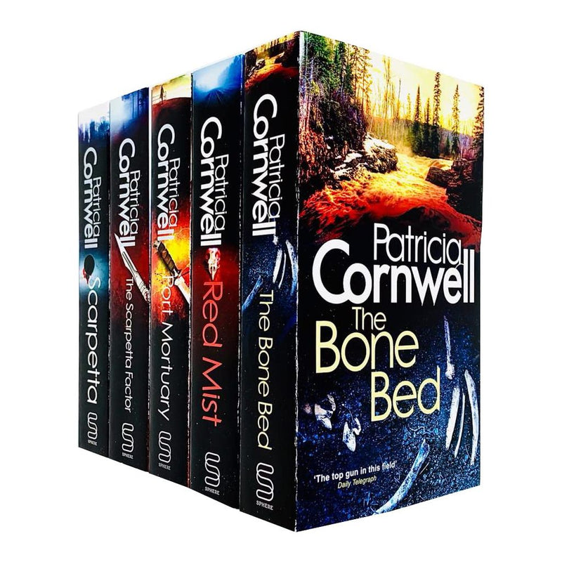 Sphere Ltd. Kay Scarpetta Series 16-20 book collection by Patricia Cornwell, featuring five crime thriller novels.