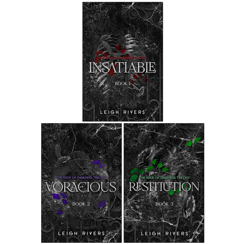Edge of Darkness Trilogy Deluxe Edition 3 Books Collection Set by Leigh Rivers - Fiction - Paperback